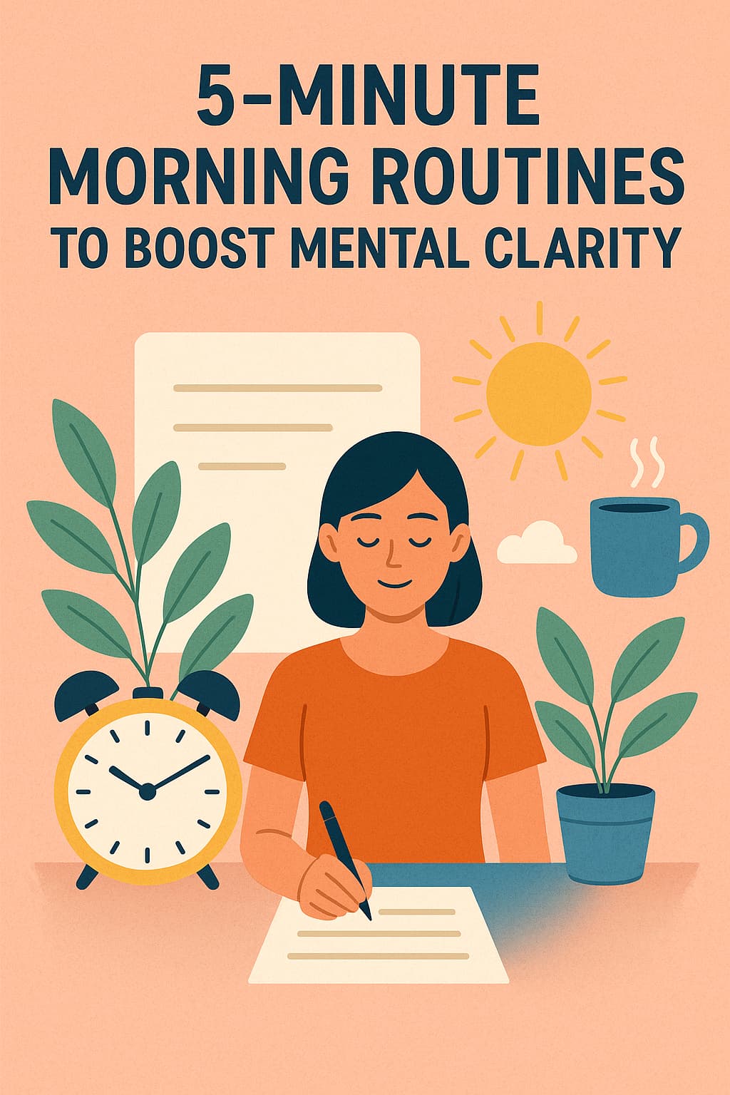 woman figuring her mental clarity routine