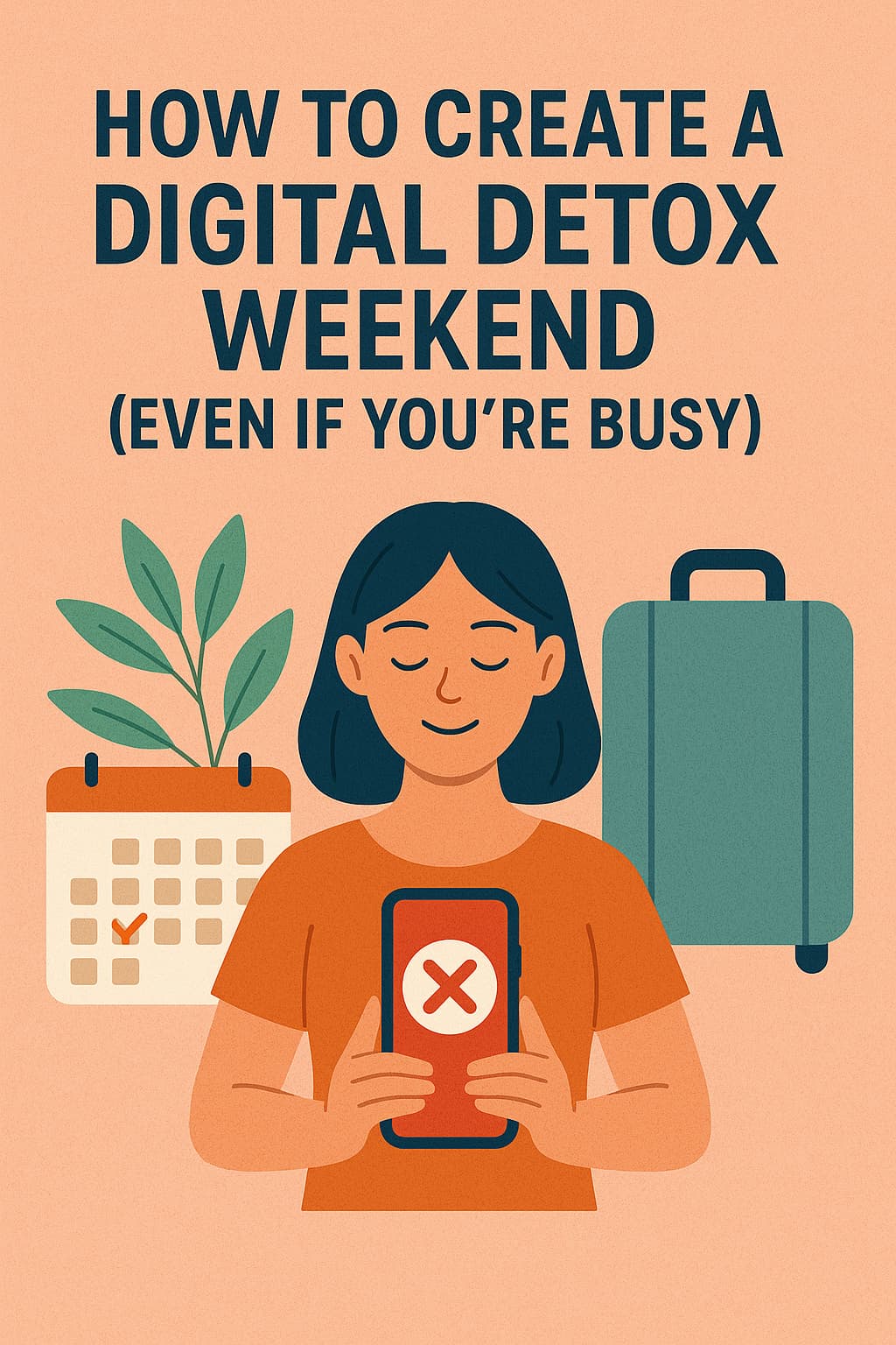 busy woman zonning out